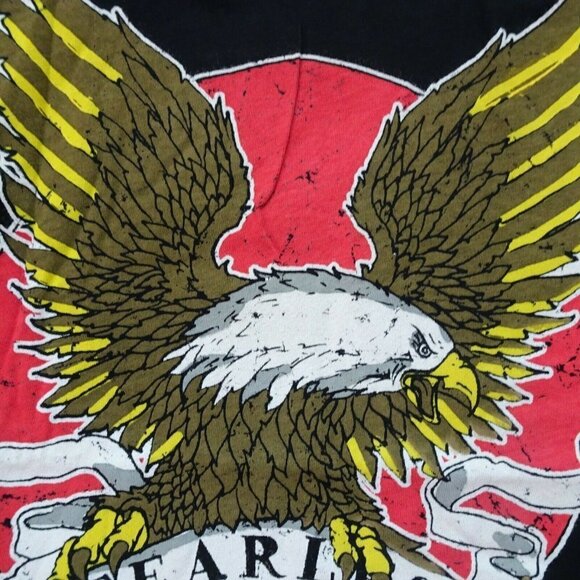NWT Chaser Freedom Eagle T-Shirt Graphic Fearless Short Sleeves Biker L - Picture 10 of 12